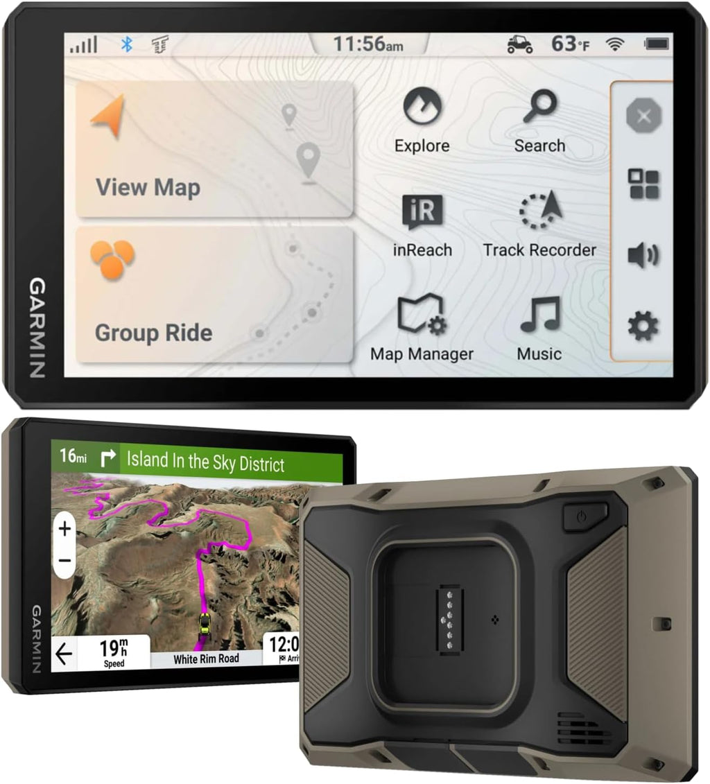 Garmin Tread 2 Powersport Navigator - 6" Glove-Friendly Display, Built for Extreme Weather, Preloaded Mapping, Snowmobile Trails for U.S. and Canada with Wearable4U Portable 5000mAh Charger Bundle