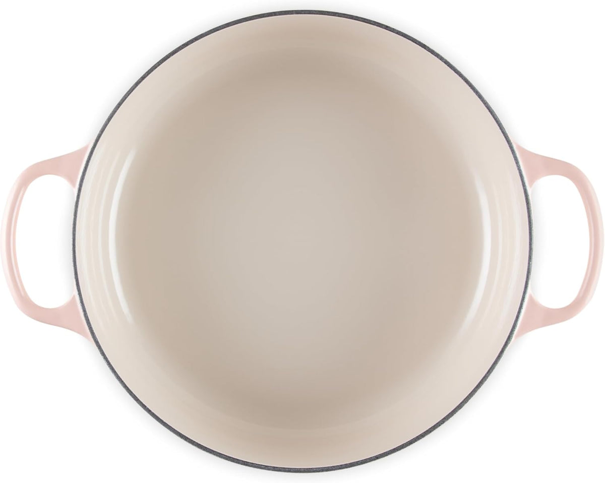 Le Creuset Enameled Cast Iron Signature Round Wide Oven, 6.75qt., Peche