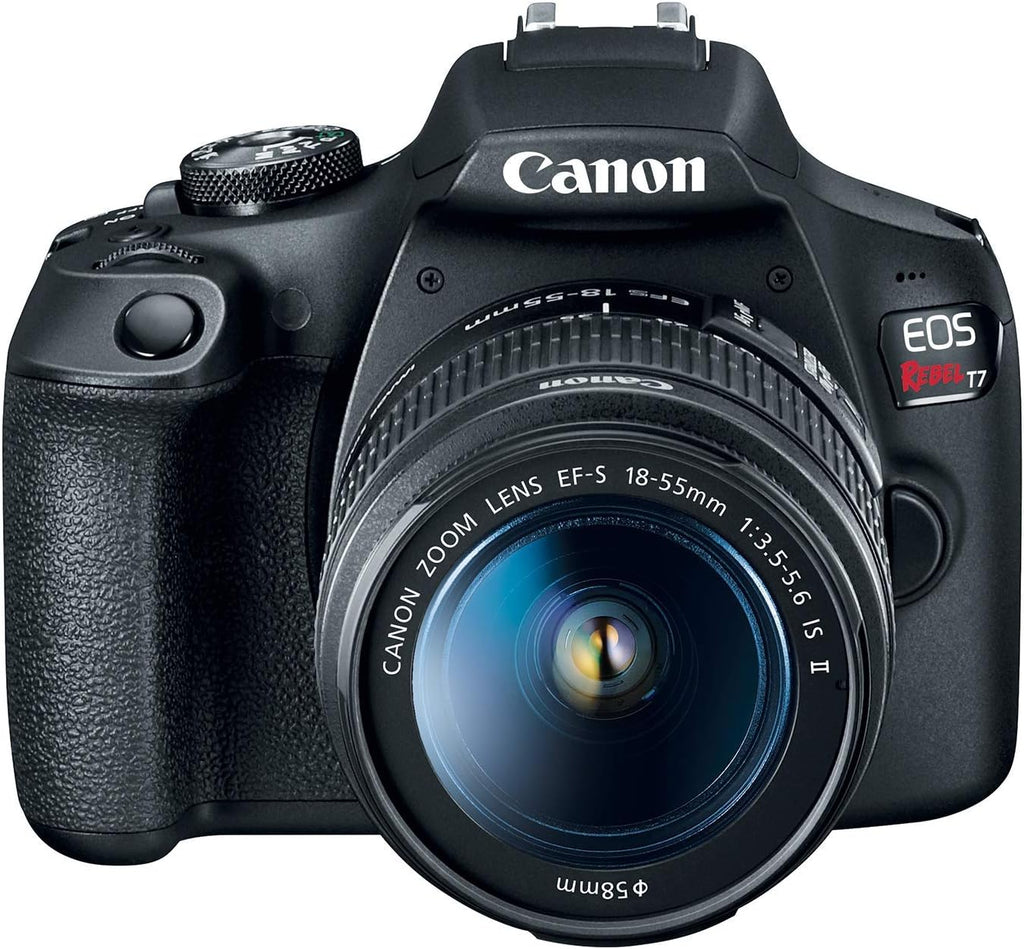 Canon EOS Rebel T7 DSLR Camera with 18-55mm Lens (Black) (Renewed)