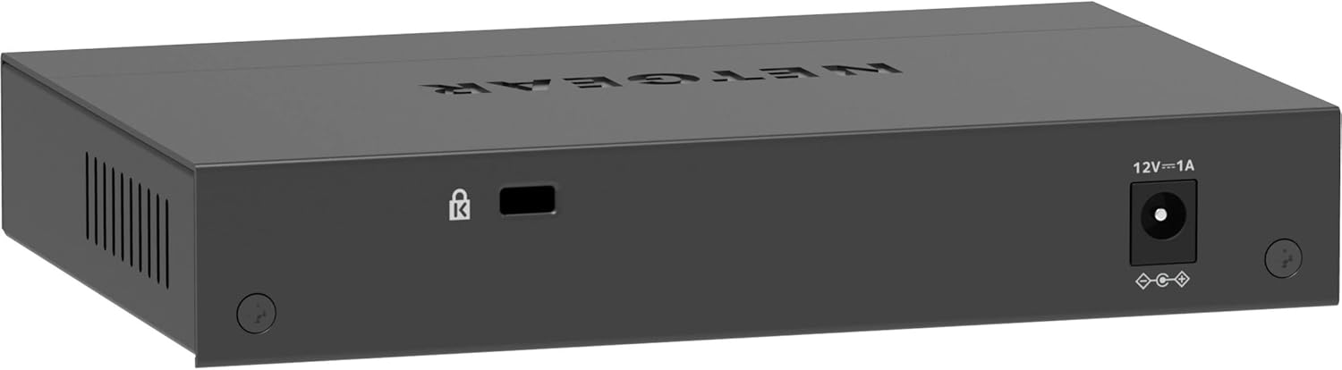 NETGEAR 5-Port 2.5G Multi-Gigabit Ethernet Unmanaged Network Switch (MS305) - with 5 x 2.5Gbps Ports, Desktop or Wall Mount, Metal Case
