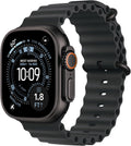 Apple Watch Ultra 3 GPS + Cellular 49mm Running & Multisport Smartwatch w/Rugged Titanium Case w/Black Ocean Band. Satellite Communications, Advanced Health & Fitness Tracking