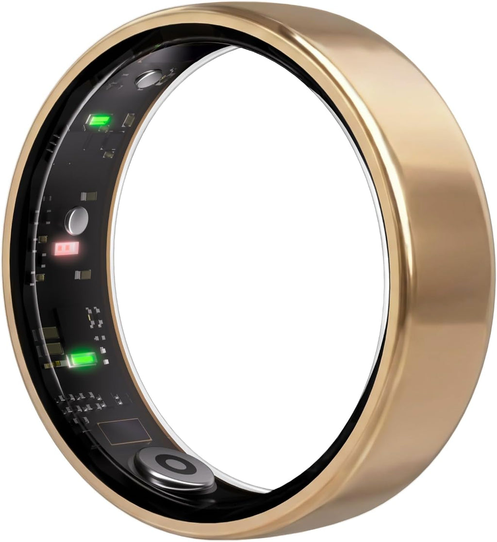 femometer Ring Air | Ultra-Thin Smart Ring | Sleep/Heart Rate/SpO2/Stress | Women's Health & Fertility Tracker with BBT Technology | Hot Flash Monitoring | Free Subscription - Size13