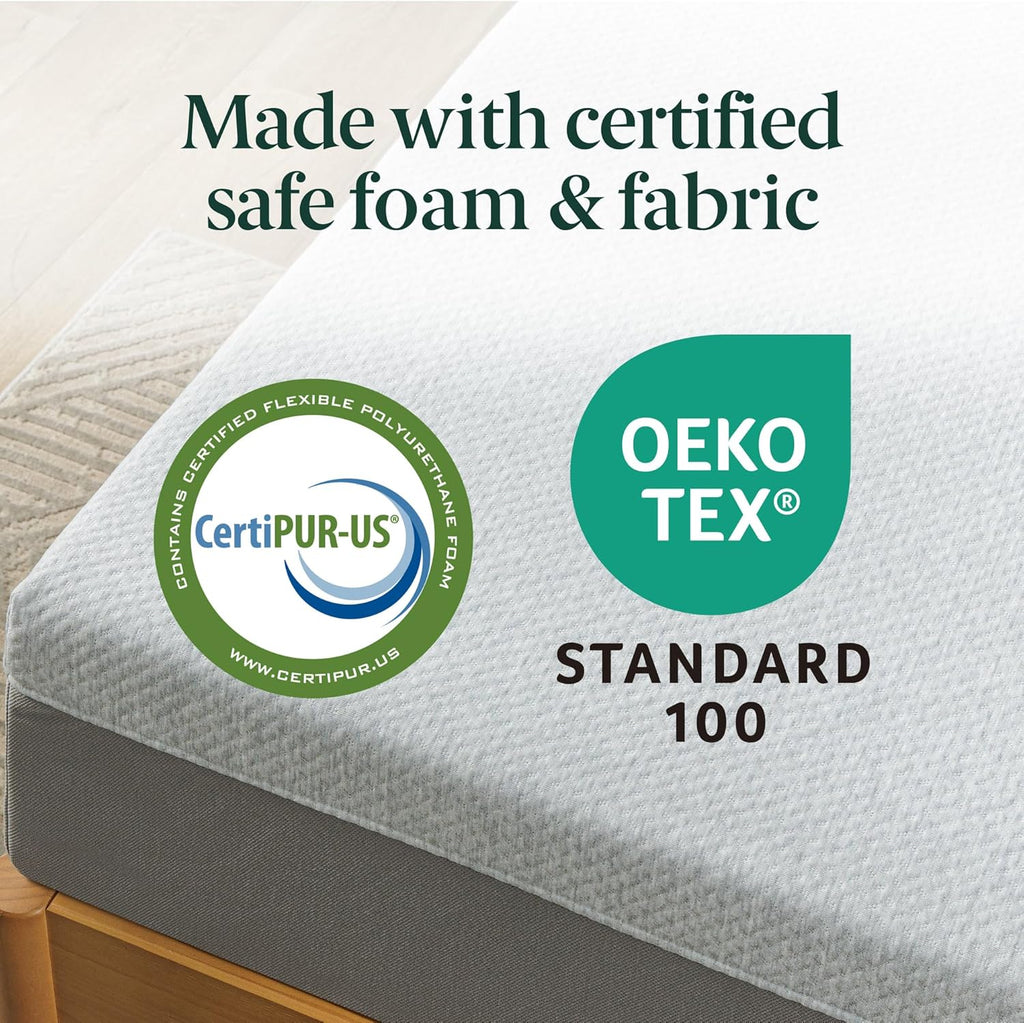 Zinus 10 Inch Ultima RV Memory Foam Mattress New Version, Short Queen, Fiberglass Free, Medium Firm Feel, Breathable Memory Foam, Certified Safe Foams & Fabric, Mattress in A Box