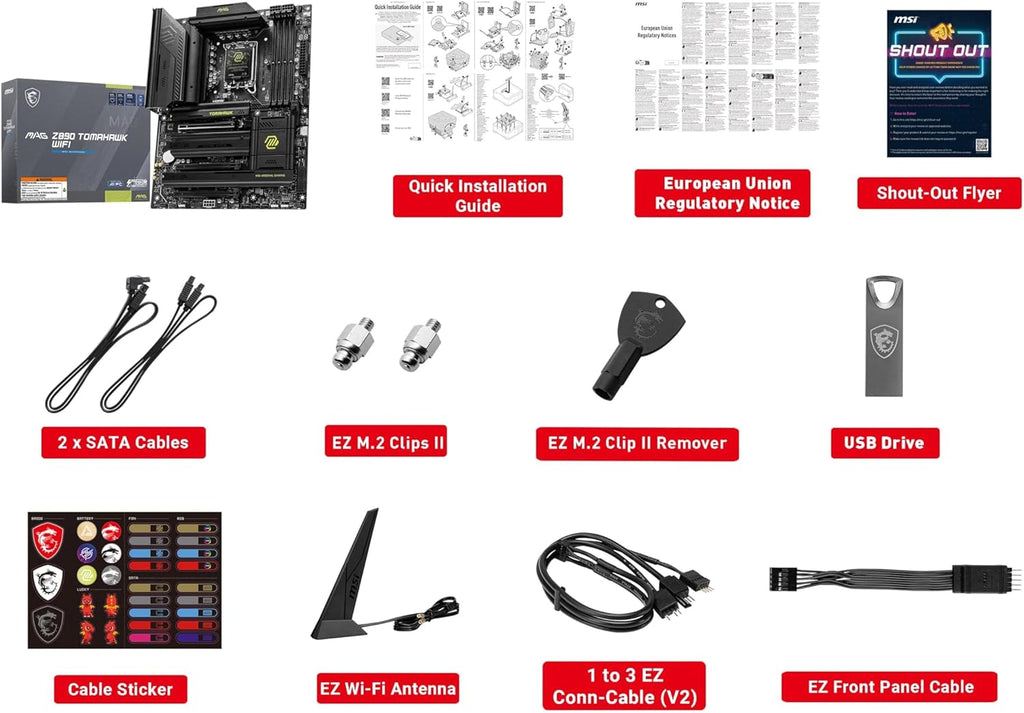 Micro Center CPU Motherboard Combo - Intel Ultra 7 265KF 20-Cores Unlocked Desktop Processor with MAG Z890 Tomahawk WiFi Gaming LGA 1851 ATX Motherboard