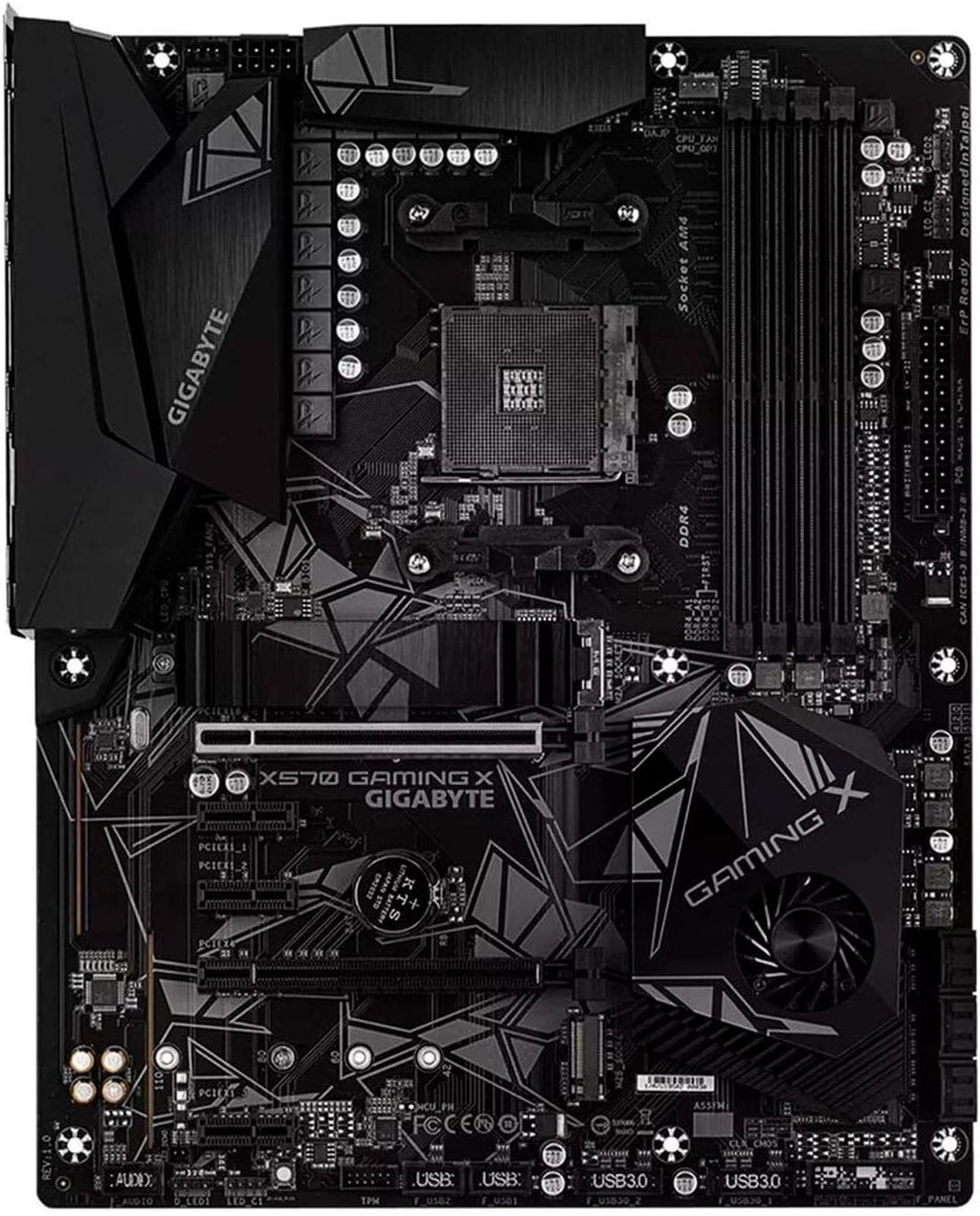 Gigabyte X570 Gaming X (AMD Ryzen 3000/X570/ATX/PCIe4.0/DDR4/USB3.1/Realtek ALC887/HDMI 2.0B/RGB Fusion 2.0/Realtek GbE 8118 LAN/Gaming Motherboard)