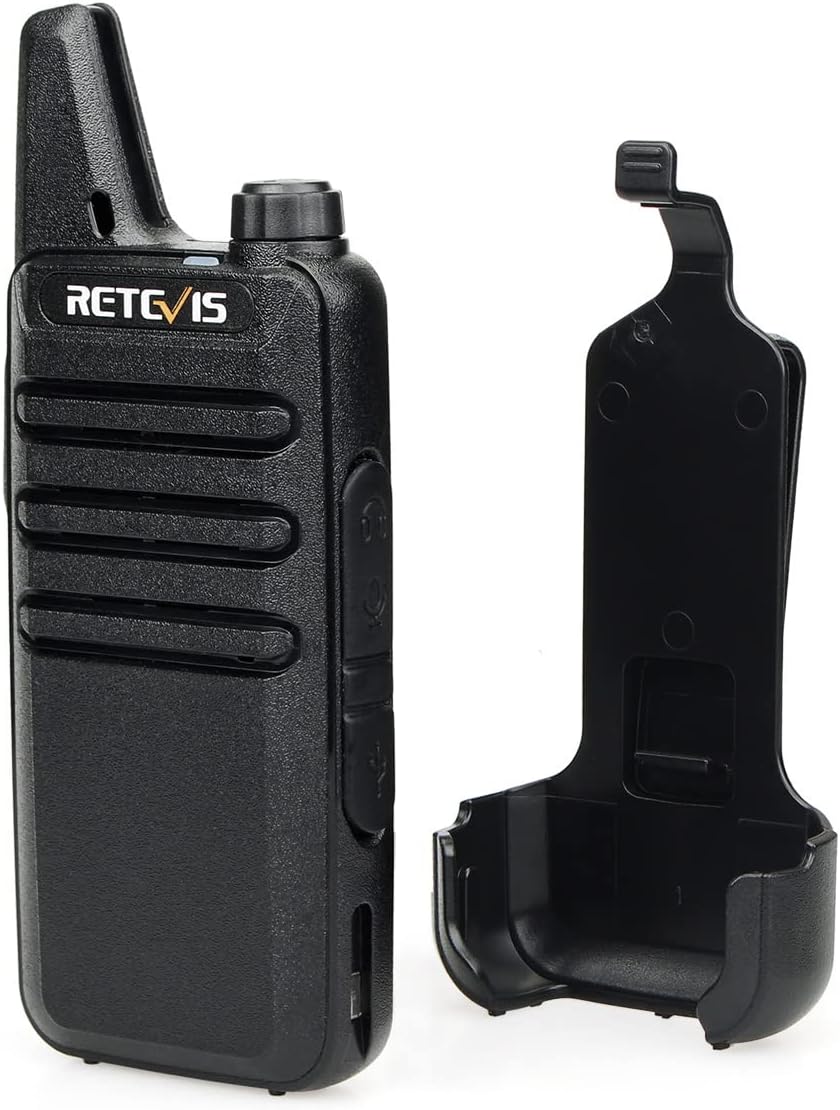 Retevis RT22 2 Way Radios Walkie Talkies,Rechargeable Long Range Two Way Radio, USB VOX Small Emergency 2 Pin Earpiece Headset,for School Retail Church Restaurant (Packed in Pairs with 5 Boxes)