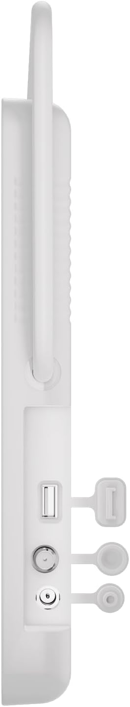 SYLVOX Waterproof Portable TV, 15.6" Shower TV 1080P Smart TVs for Bathroom, 10000mAh Rechargeable Battery Operated (4-6H Play Time), IP66 Waterproof, Voice Assistant, 360° Rotating Kickstand