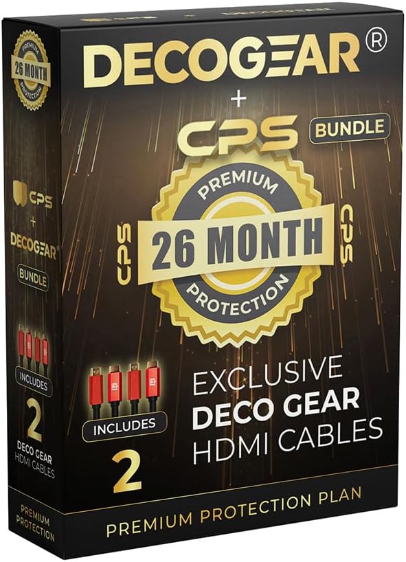 LG OLED48C5PUA 48" C5 OLED evo 4K UHD webOS TV 2025 Bundle with CPS Exclusive 26 Month Protection, 2X HDMI Cable, Wall Mount, Surge Adapter & Deco Gear Complete Home Theater Beginner's Guidebook