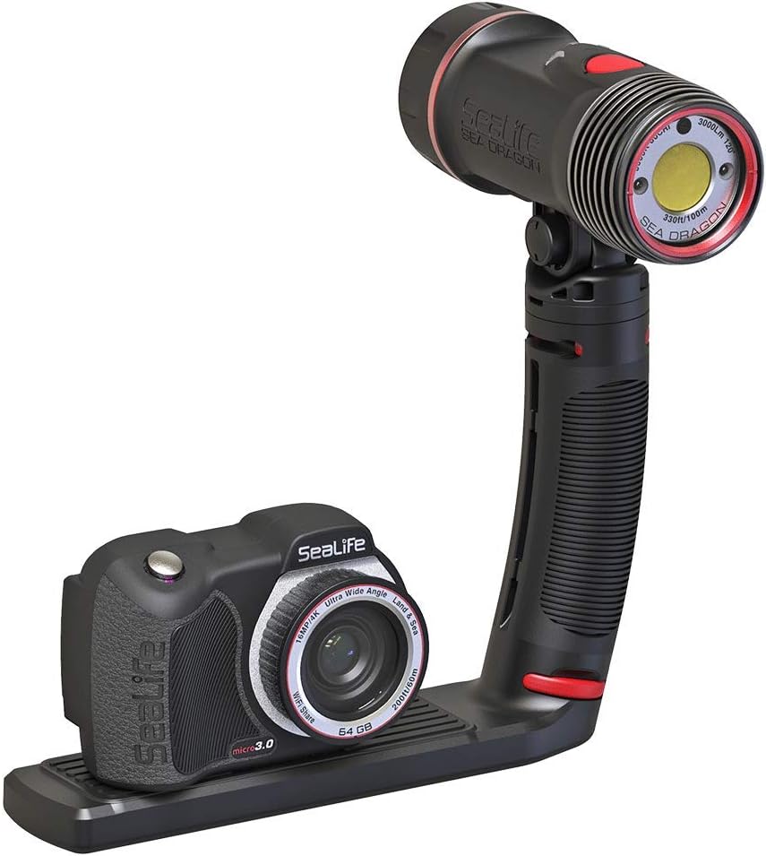 SeaLife Micro 3.0 Pro 3000 Underwater Camera & Light Set for Photography and Video, Easy Set-up, Wireless Transfer, Includes Sea Dragon Travel case