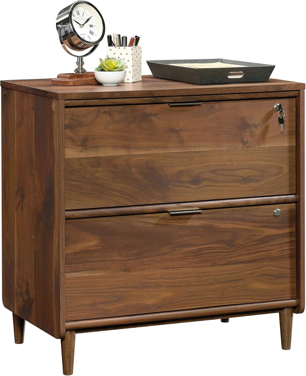 Sauder Clifford Place Lateral File, Grand Walnut finish