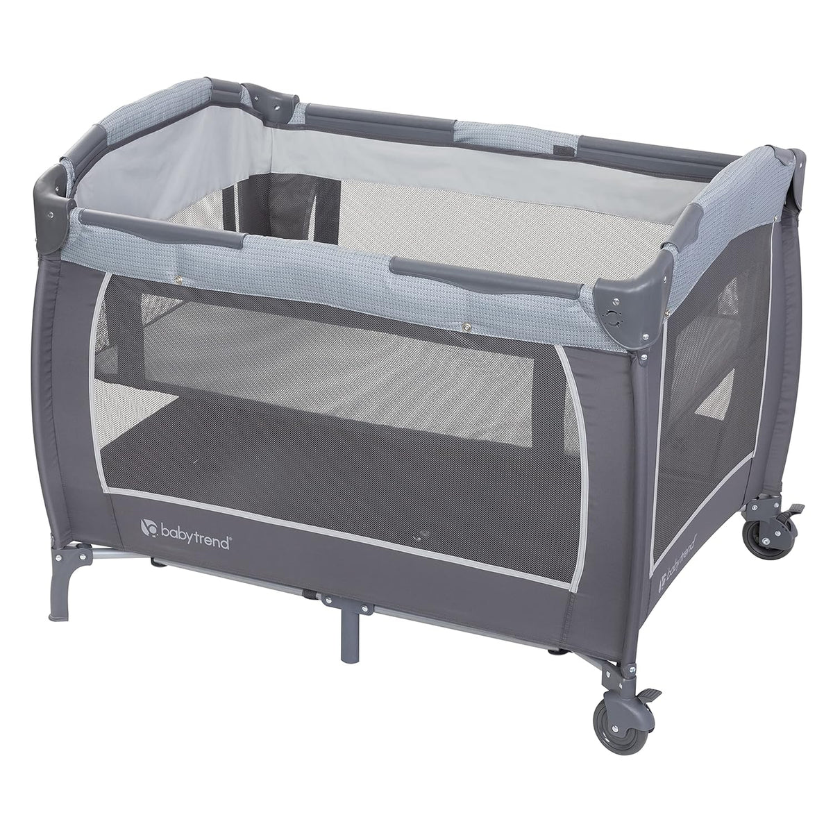 Baby Trend Lil' Snooze™ Deluxe III Nursery Center® Playard for Twins, Cozy Grey