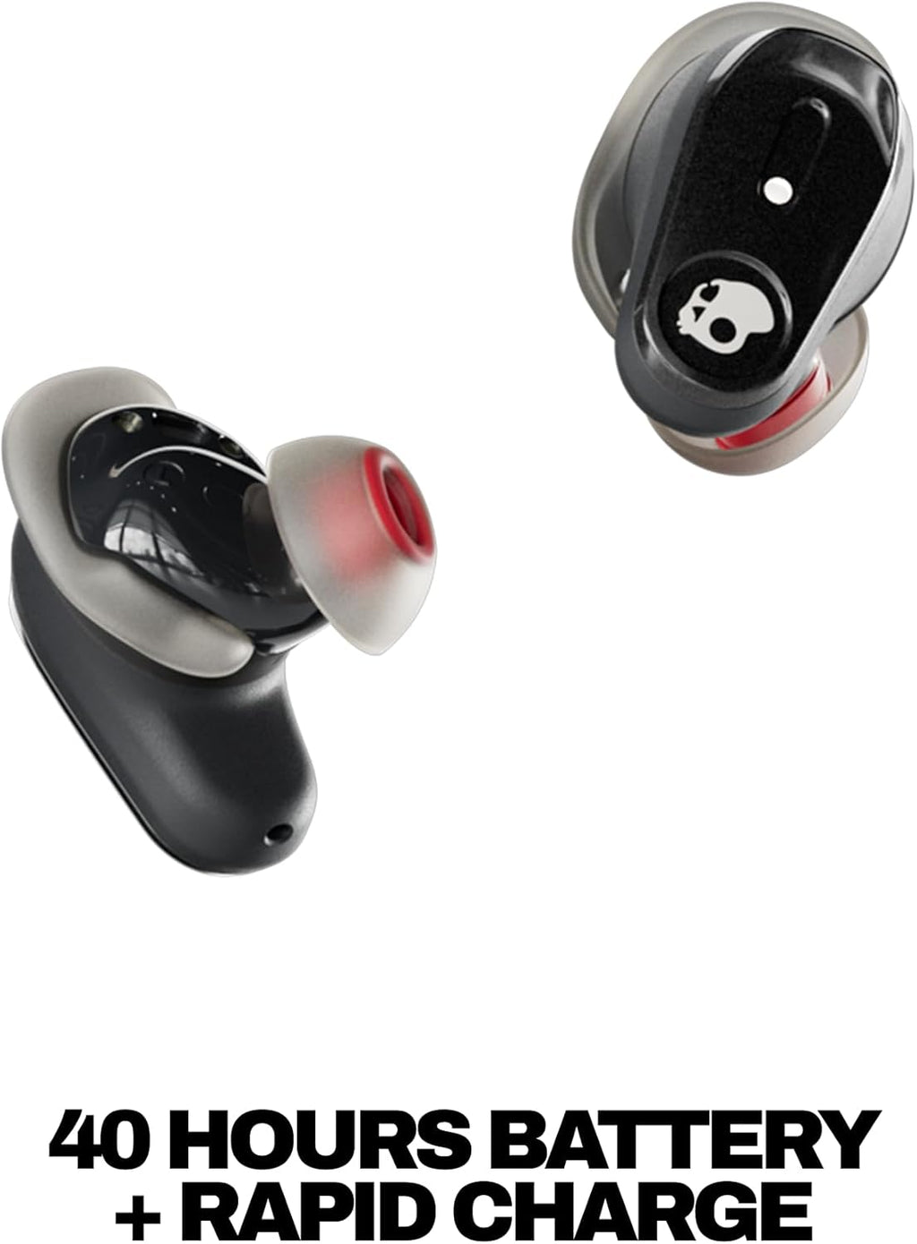 Skullcandy Method 360 ANC Wireless Earbuds, Sound by Bose, Bluetooth Headphones, Premium Noise Cancelling, Up to 40 Hrs Battery, Sweat and Water Resistant, Microphone for iPhone Android - True Black