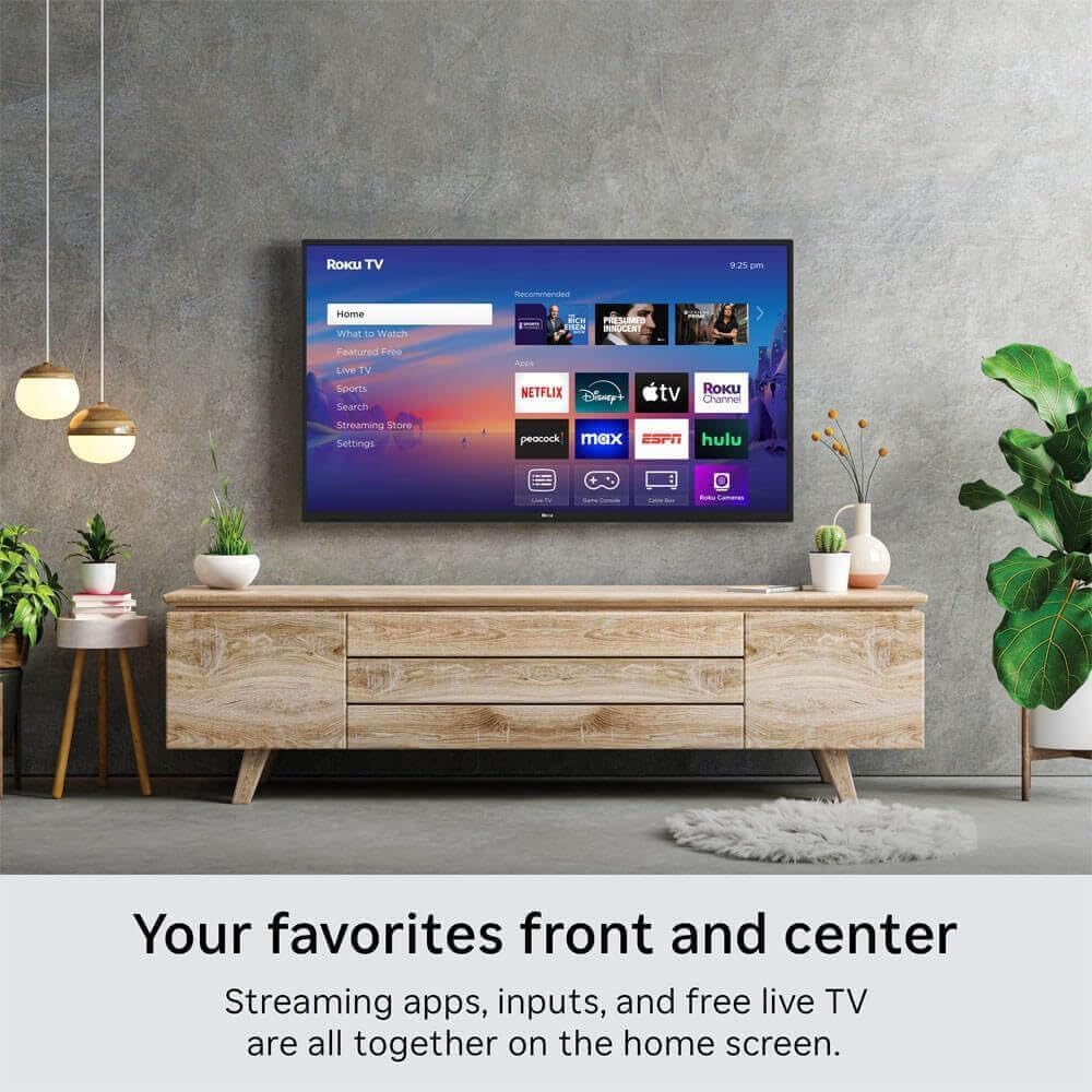 Roku 40BAKIT2 40 inch Class Full HD 1080p LED Smart TV Renewed WiFi Voice Remote OS Netflix Disney Plus Hulu YouTube H