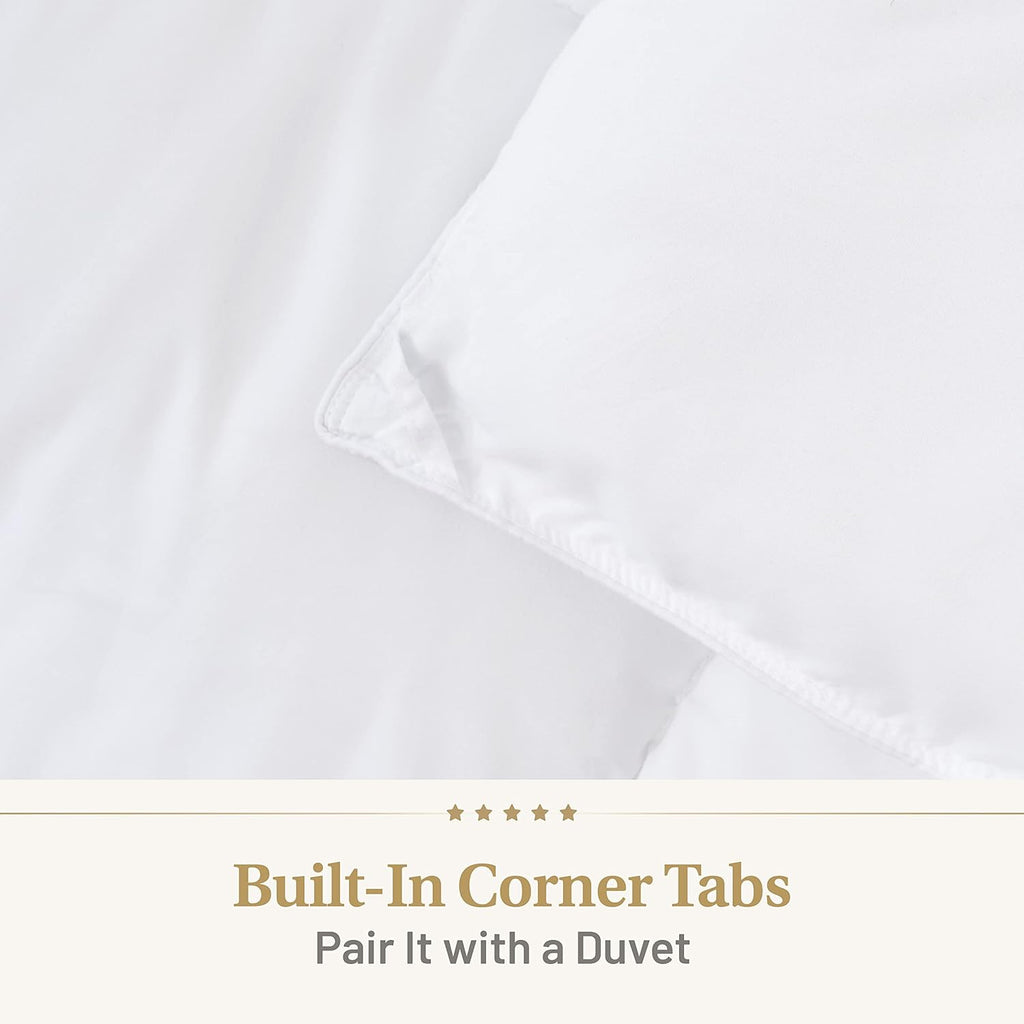 Down Alternative Comforter King Size - Fluffy Duvet Insert - Premium Plush All Season - Luxury Breathable Hotel Cooling Comforter - King, White, 104x86 inches - Comes Compressed Packaging