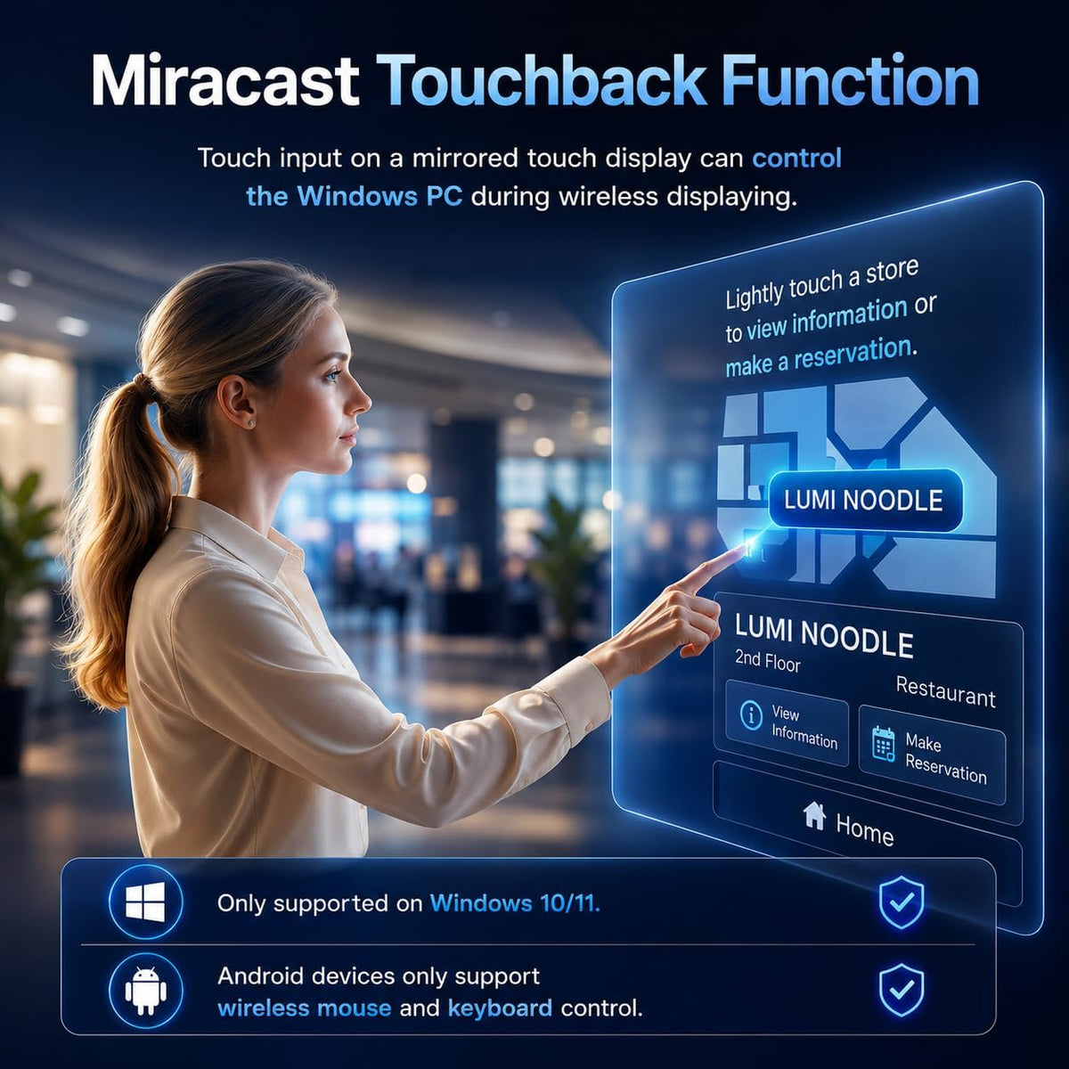 EZCast Ultra U2 4K Wireless Display Adapter – WiFi 6, HDR, DLNA AirPlay Miracast, Screen Mirror & Extend for PC, Laptop, iOS & Android