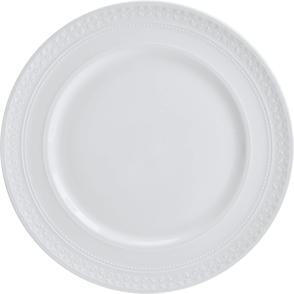 Mikasa Crown White Chip Resistant 18 Piece Dinnerware Set, Service for 6