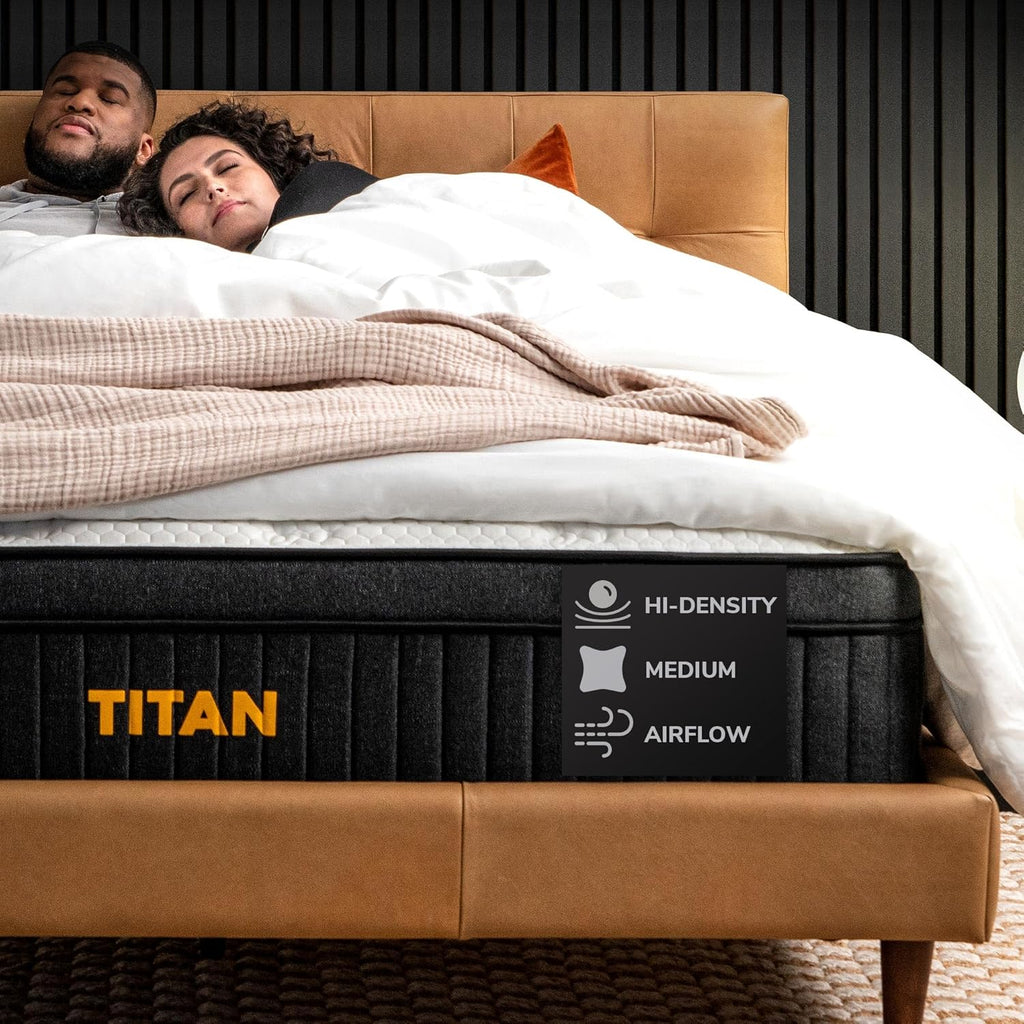 Brooklyn Bedding Titan 13" Hybrid Luxe Mattress for Plus Size Sleepers, Split Cal King 36x84, Order 2 to Make a Set