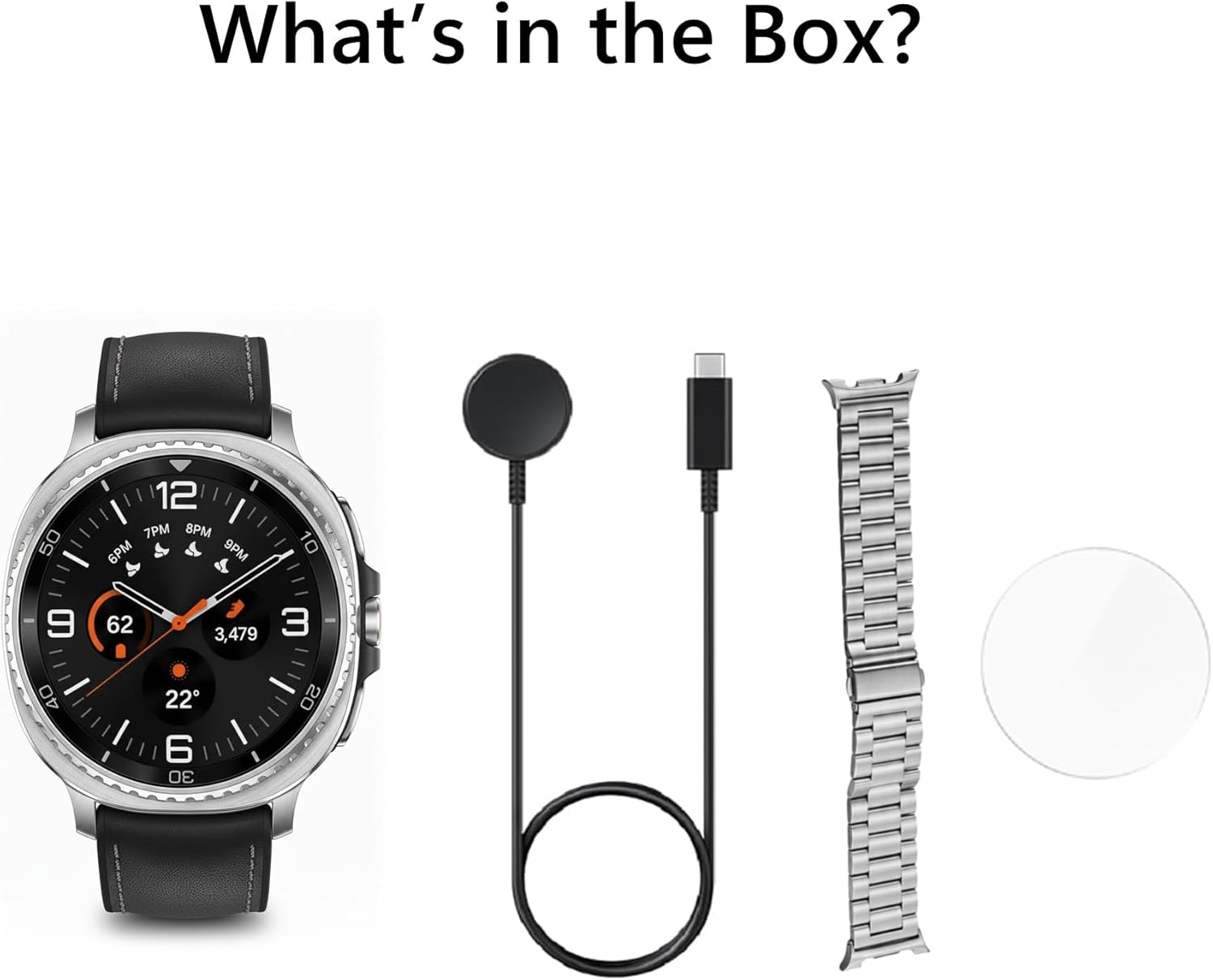 Samsung Galaxy Watch 8 Classic (2025) 46mm LTE Smartwatch – Black | Rotating Bezel, Sleep & Fitness Tracking, Energy Score, Quick Button US Version + Extra Stainless Steel Band & Screen Protector