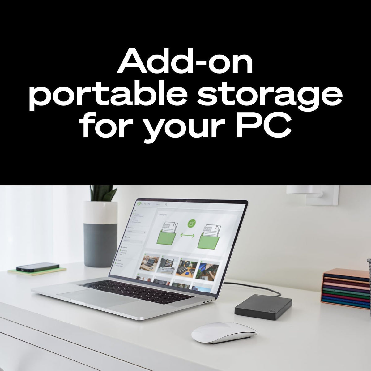 Seagate Portable 2TB External Hard Drive HDD — USB 3.0 for PC, Mac, PlayStation, & Xbox -1-Year Rescue Service (STGX2000400)