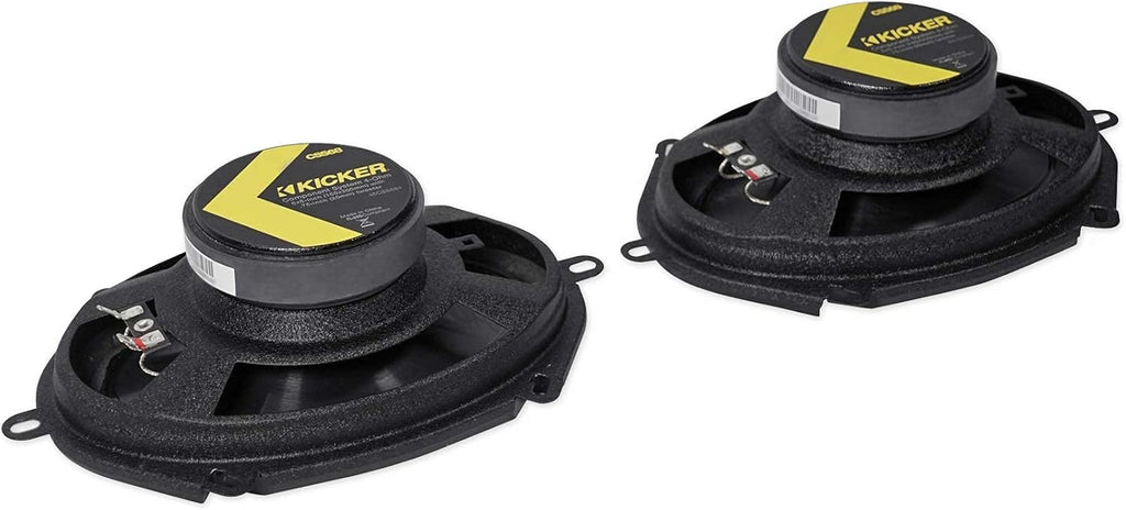 Kicker 46CSS684 Car Audio 6x8 Component Full Range Stereo Speakers Set CSS68 (Renewed)