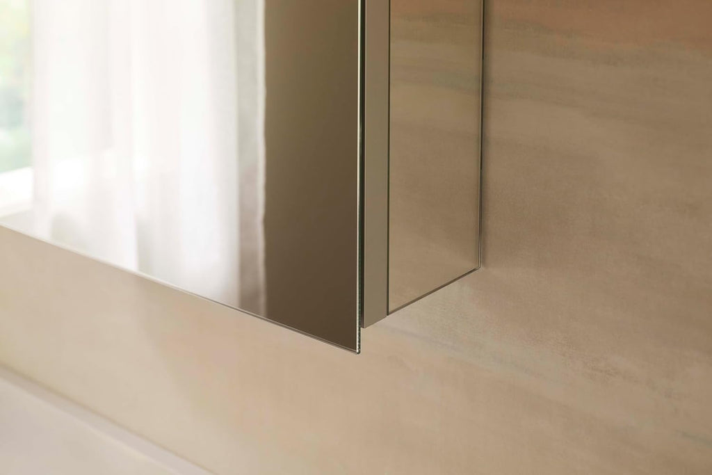 Kohler 56001-NA Embark Premium XL Medicine Cabinet Mirror for Bathroom, Deep Rectangular Storage with Adjustable Shelves and Mirrored Door, 15 in. W x 26 in. H
