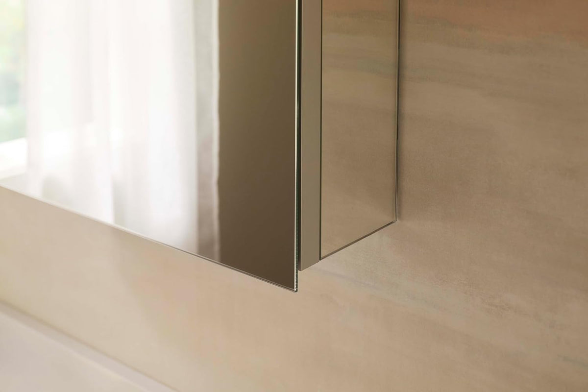 Kohler 56001-NA Embark Premium XL Medicine Cabinet Mirror for Bathroom, Deep Rectangular Storage with Adjustable Shelves and Mirrored Door, 15 in. W x 26 in. H