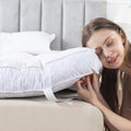 WhatsBedding 5 Inch Feather Bed Mattress Topper,Duck Feather Memory Foam Mattress Topper, Thickened Topper Layer, Queen, 60x80 inches