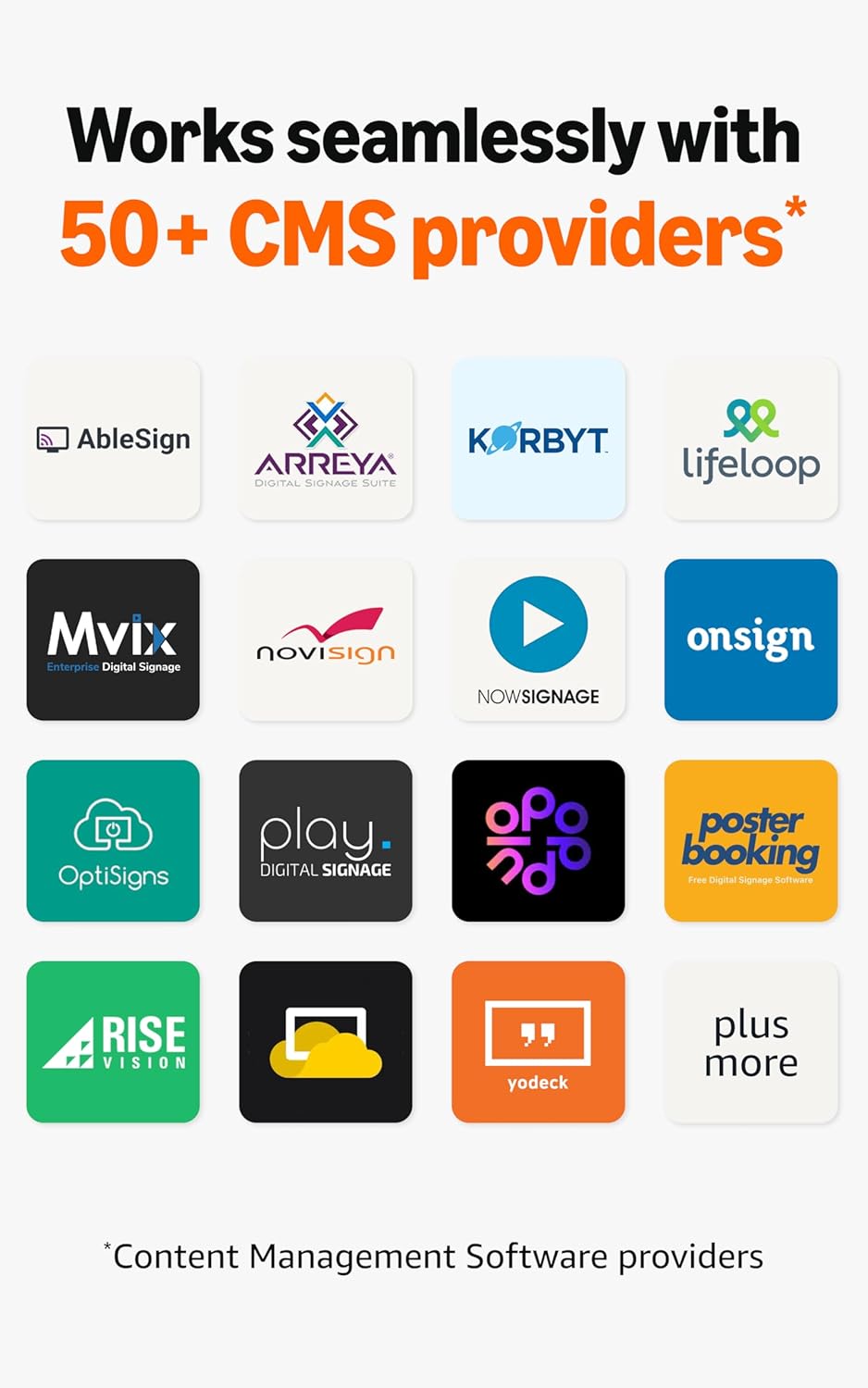 Amazon Signage Stick – Professional Digital Signage 4K Media Player – Designed for Businesses of All Sizes, Easy Setup with free Mobile App, and CMS Compatibility