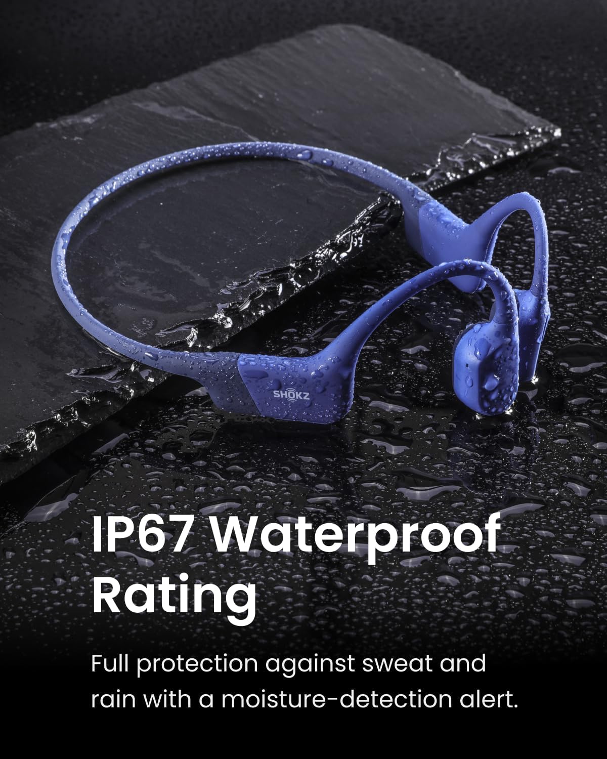 SHOKZ OpenRun Mini (AfterShokz Aeropex Mini) -Bone Conduction Open-Ear Bluetooth Sport Headphones (Renewed)