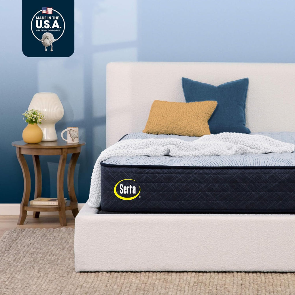 Serta Perfect Sleeper Enhanced 12" Queen Mattress - Firm, Cooling Gel Memory Foam, Pocket Innersprings for Motion Isolation, Edge Support, CertiPUR-US Certified - Nurture Night