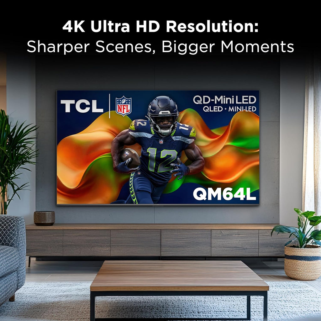 TCL Amazon Exclusive 55 Inch Class QM64L Series | Mini LED QLED 4K HDR Smart Fire TV | 55QM64L, 2026 Model | 120Hz-144Hz High Brightness, Dolby Atmos, Alexa+ Voice Remote AI Streaming Television