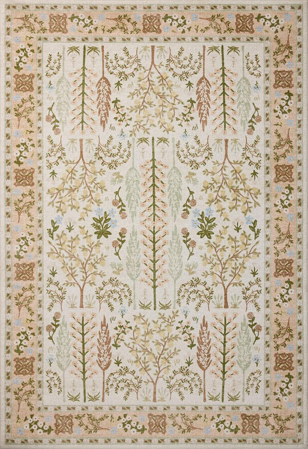 Loloi Rifle Paper Co. Canopy Collection CNP-01 Cream 6'-0" x 9'-0" Area Rug