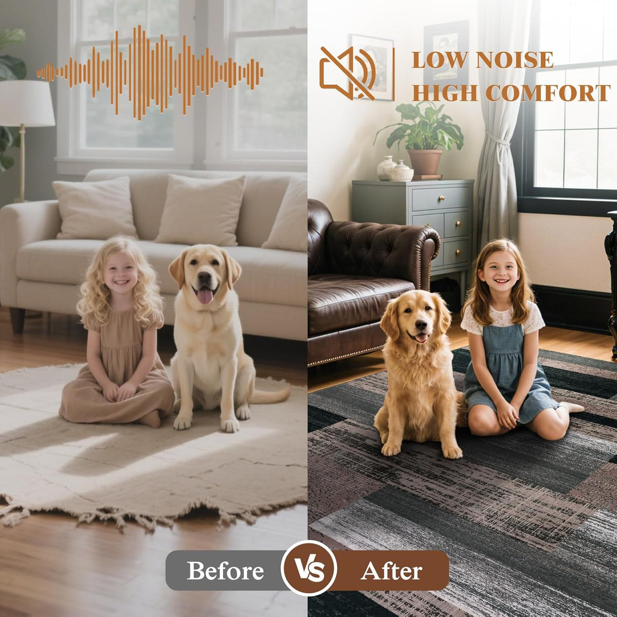 LIANLAM 8x10 Washable Area Rugs for Living Room and Bedroom, Checkered Pattern Non-Slip Carpet, Stain Resistant Low Pile Soft Rug for Dining Room,Office,Nursery,Kids Room(8x10,Chocolate)