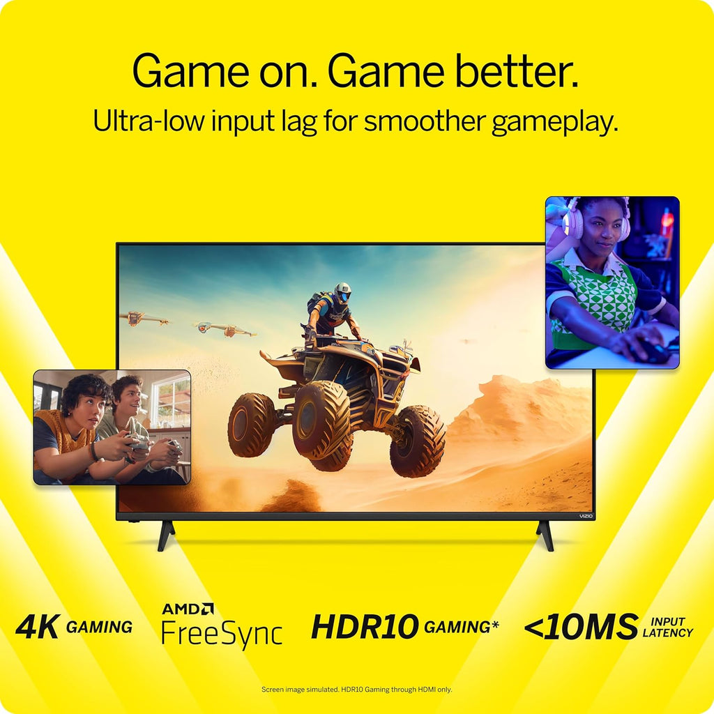 VIZIO 55-inch V-Series 4K LED HDR Smart TV w/Dolby Vision, WiFi 6E, Bluetooth Headphone Capable, Gaming Engine & Alexa Compatibility, V555M-K01, 2023 Model