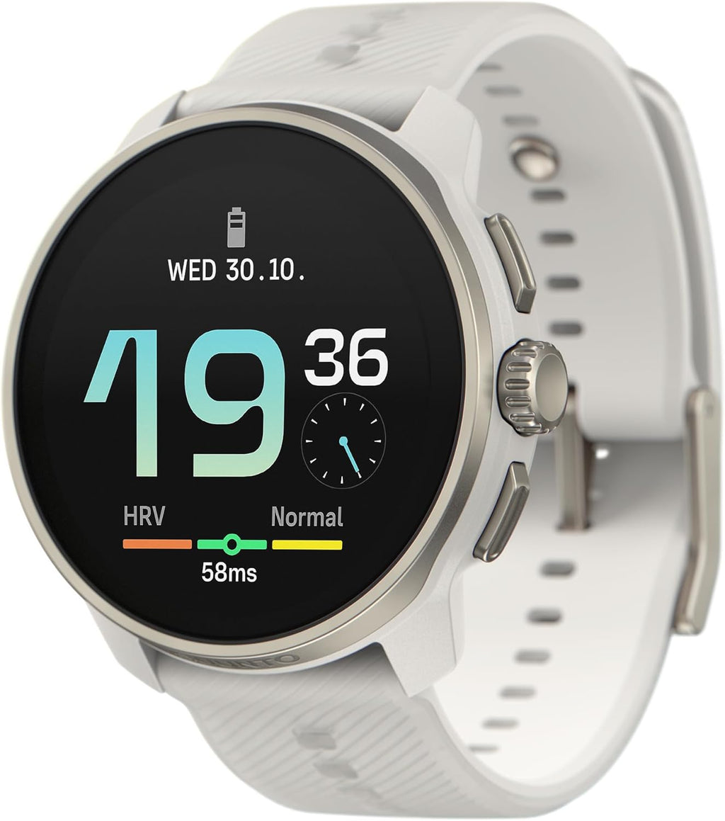 SUUNTO Race S GPS Sports Watch, 1.32" AMOLED Touchscreen w/Crown, 13 Days Battery Life, Training & Sleep Health Tracking, Dual-GNSS, 32GB Global Offline Maps, Lightweight for Running, Powder Gray