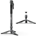 COMAN M1 62.8" Carbon Fiber Monopod for Camera, One-Click Lifting Monopod with feet, Compact for Travel, Max Load 44lbs / 20kg for Camera, DSLR, Camcorder