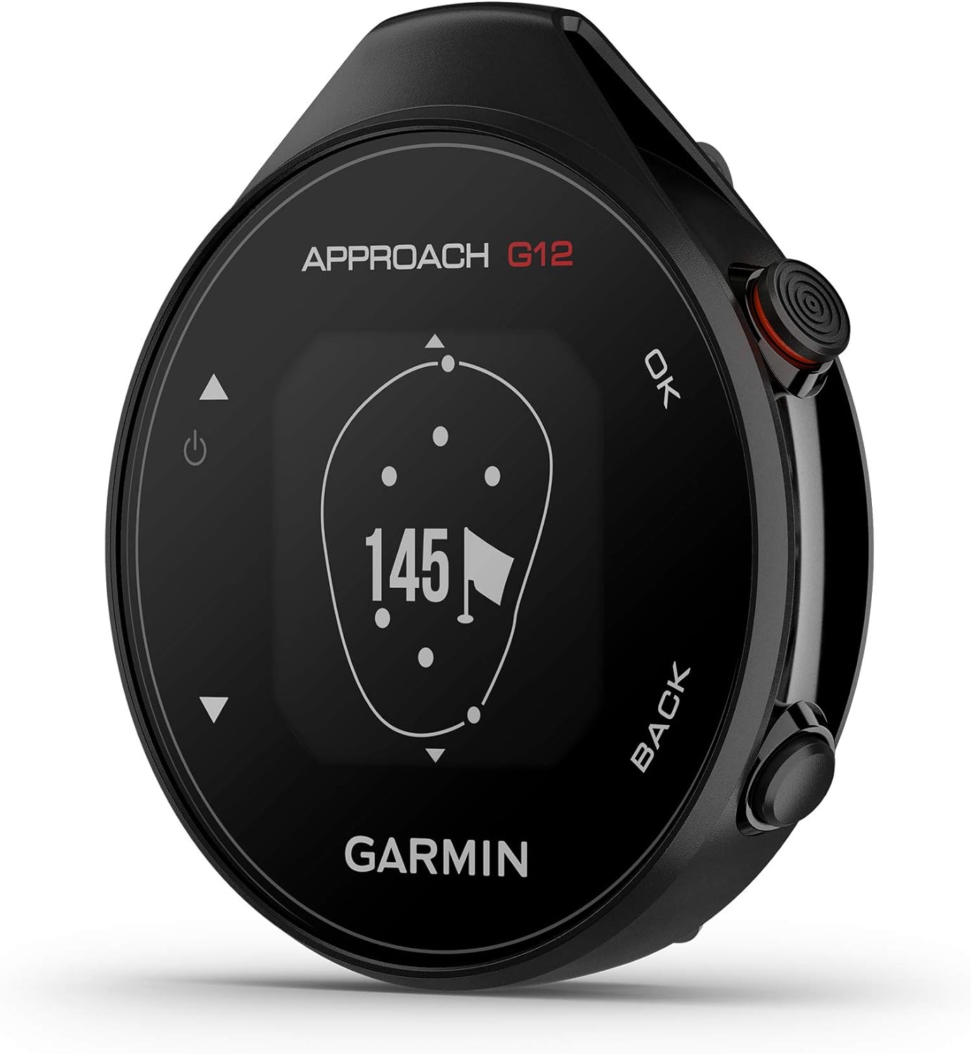 Garmin Approach G12, Clip-on Golf GPS Rangefinder, 42k+ Preloaded Courses, 010-02555-00 and Garmin Lanyard Carabiner Accessory for Compatible Devices, (010-12668-02),Black