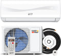 COSTWAY 18000BTU Mini Split Air Conditioner& Heater, 19 SEER2 208-230V Wall-Mounted Ductless AC Unit Cools Rooms up to 1250 Sq. Ft, Energy Efficient Inverter AC w/Heat Pump (Blast Series)