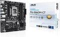 ASUS PRO B860M-CT-CSM Intel® B860 (LGA 1851) mATX Motherboard, PCIe 5.0, DDR5, 2X M.2, Intel® 1G LAN, 2X DP, HDMI, USB Type-C®, TPM IC onboard with Enhanced Security, Reliability and Manageability