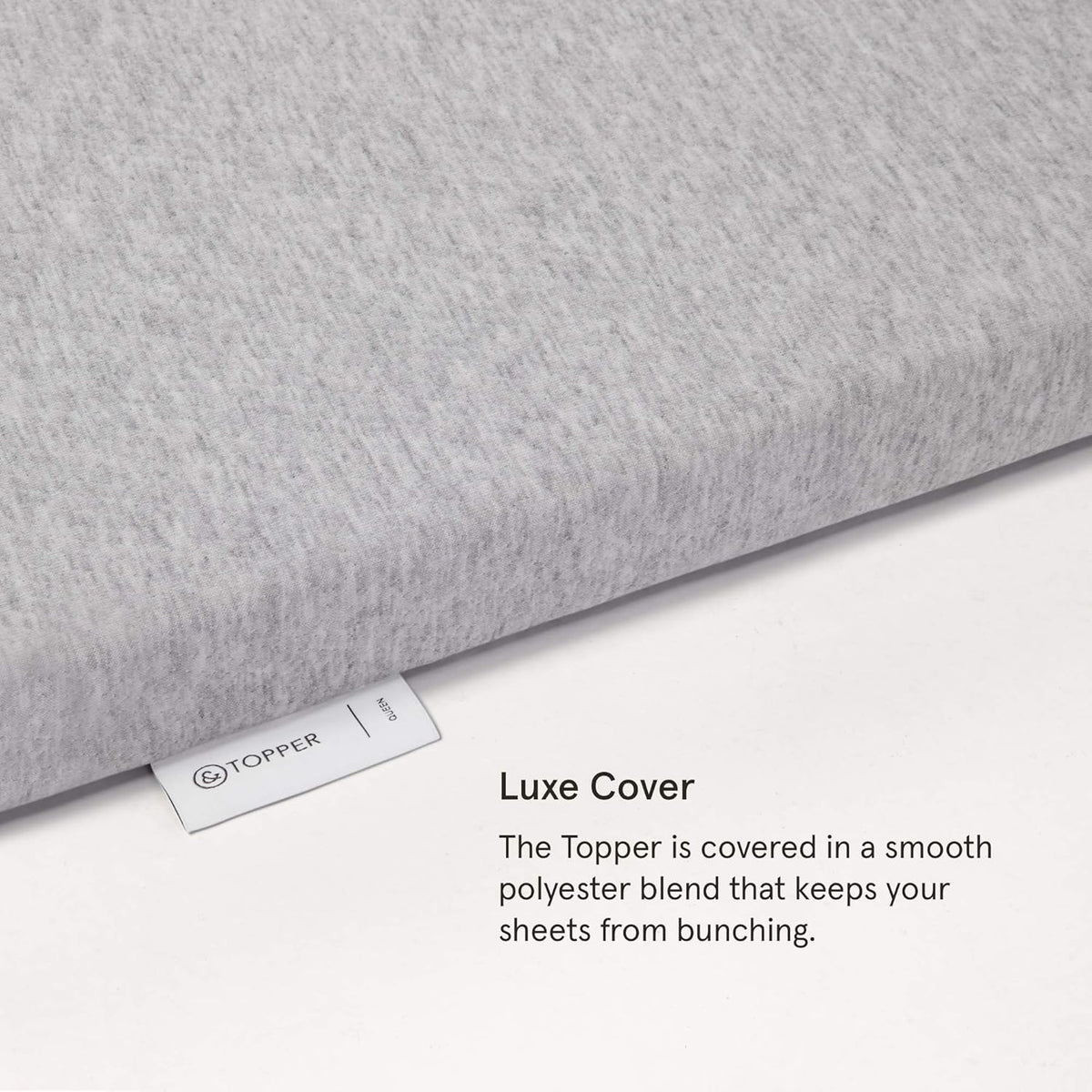 Tuft & Needle Mattress Topper, Twin XL Size, 2 inches of our Breathable, Supportive Adaptive Foam, Luxe Gray Cover, CertiPUR-US and Greenguard Gold Certified