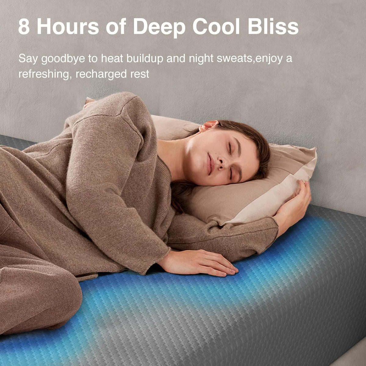 Novilla Queen Size Mattress, 10 Inch Gel Memory Foam Mattress Queen Size with Thermally Balanced Foam Core, Mattresses for Cool Night Sleep & Pressure Relief, Enhanced Support & Breathability, Grey