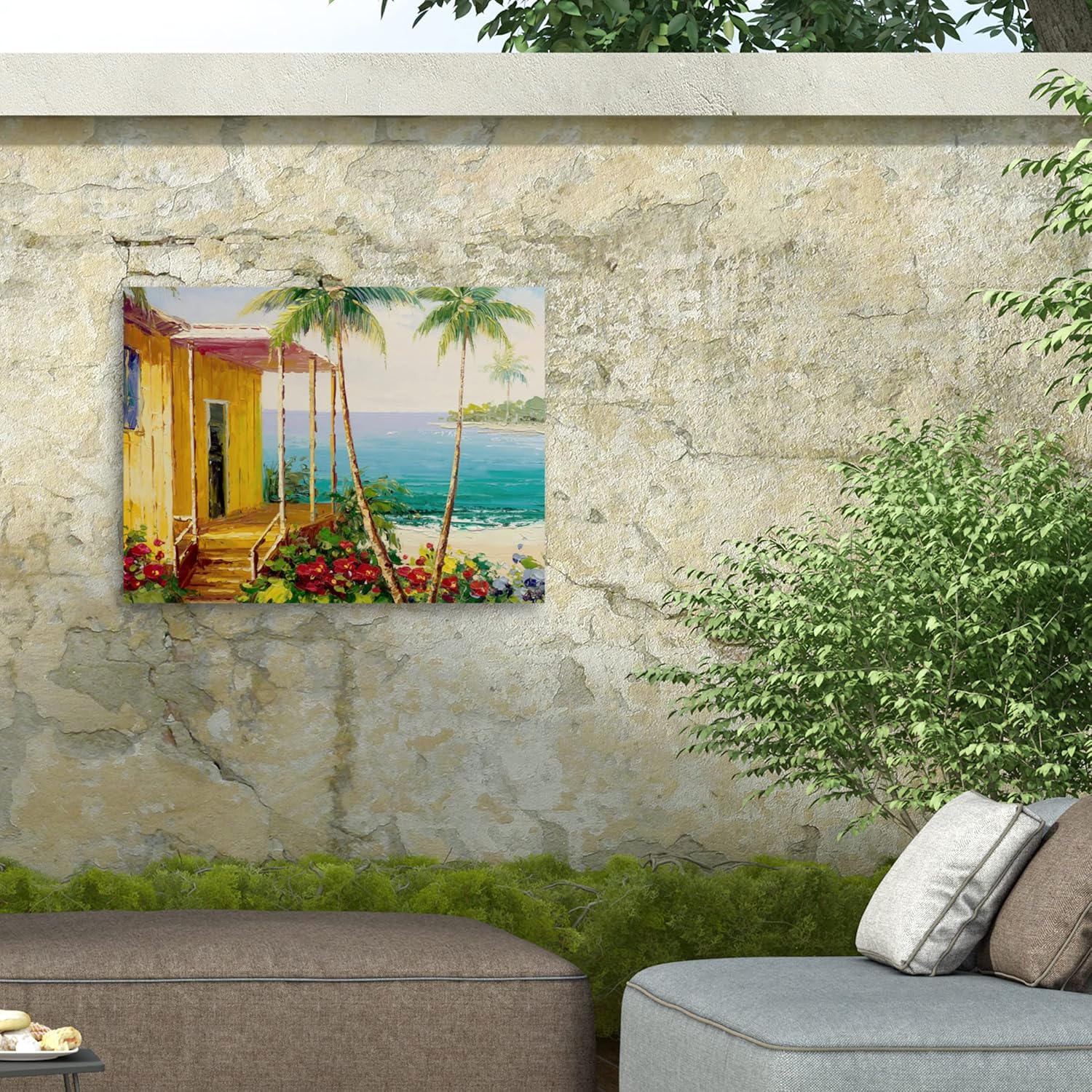 Trademark Fine Art ' Key West Villa ' Outdoor Canvas by Rio