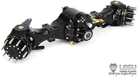 Lesu Metal Front Axle B Differential Lock Rc 1/14 Truck Tractor Tmy Model