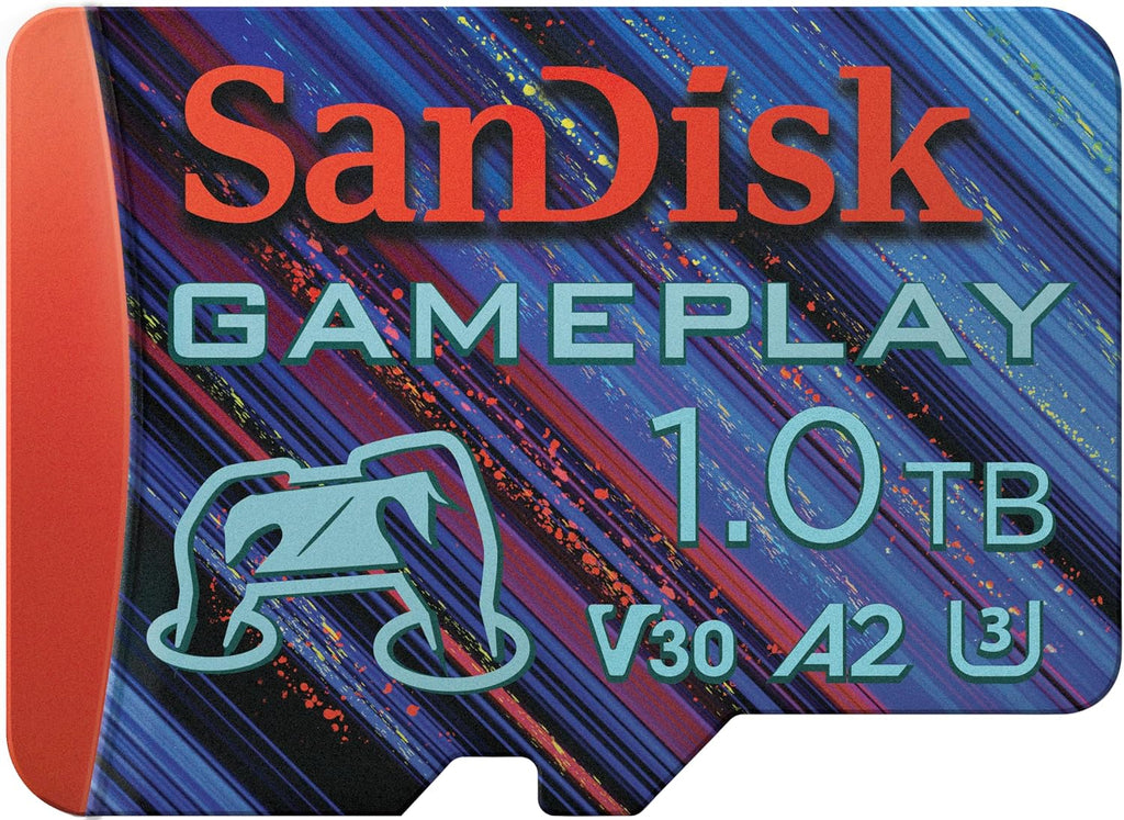 SanDisk 1TB Gameplay microSD Memory Card for Mobile Gaming - Up to 190MB/s, for Handheld Console Gaming - SDSQXAV-1T00-GN6XN (Renewed)