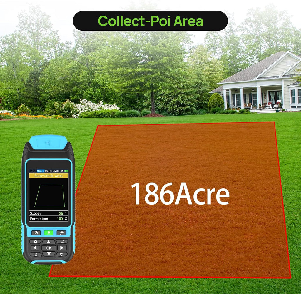 Handheld GPS Survey Equipment, High-Precision Rugged Land Surveying Equipment for Mountainous Terrain, Farmland, Forest, Ranch, Mining Lake