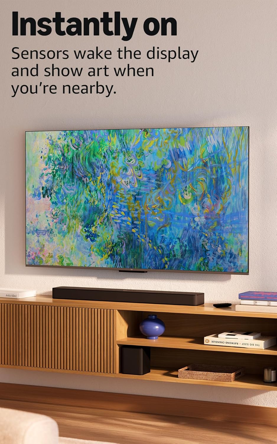 Amazon Ember 65" QLED Series with Fire TV (newest model), 4K Ultra HD smart TV, HDR10+, Dolby Vision, Dolby Audio, quad-core processor, find shows faster with Alexa+