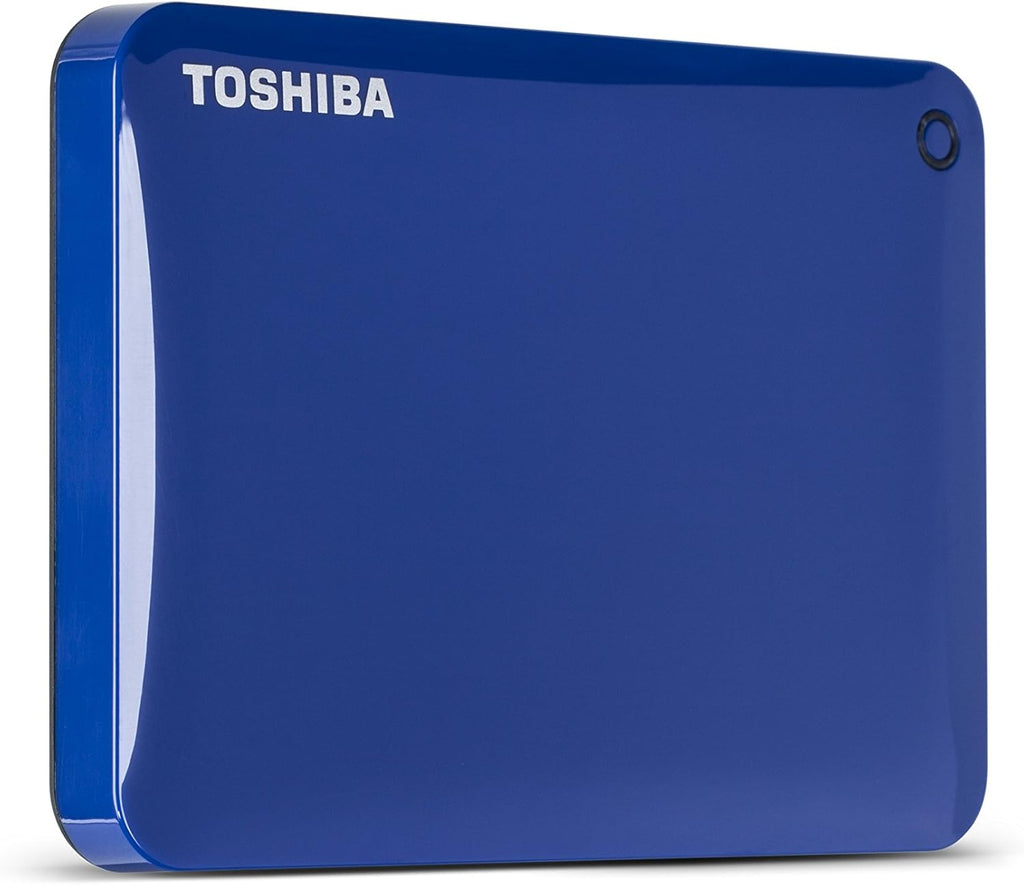 Toshiba Canvio Connect II 1TB Portable Hard Drive, Blue (HDTC810XL3A1)