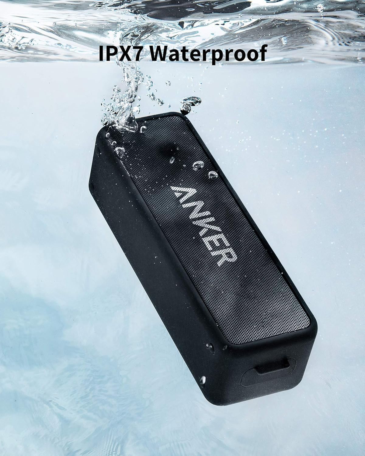 Anker Soundcore 2 & Soundcore Boom 2 Outdoor Speaker, 80W, Subwoofer, BassUp 2.0, 24H Playtime, IPX7 Waterproof, Floatable, RGB Lights, USB-C, Custom EQ, Bluetooth 5.3, Portable for Outdoors, Camping