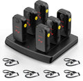 Super Mini Walkie Talkies Pro, 6 Pack Two Way Radio with Earpieces, Waterproof Communication Device for Adults, Outdoor Activities, Hiking, Baseball, Restaurant Use