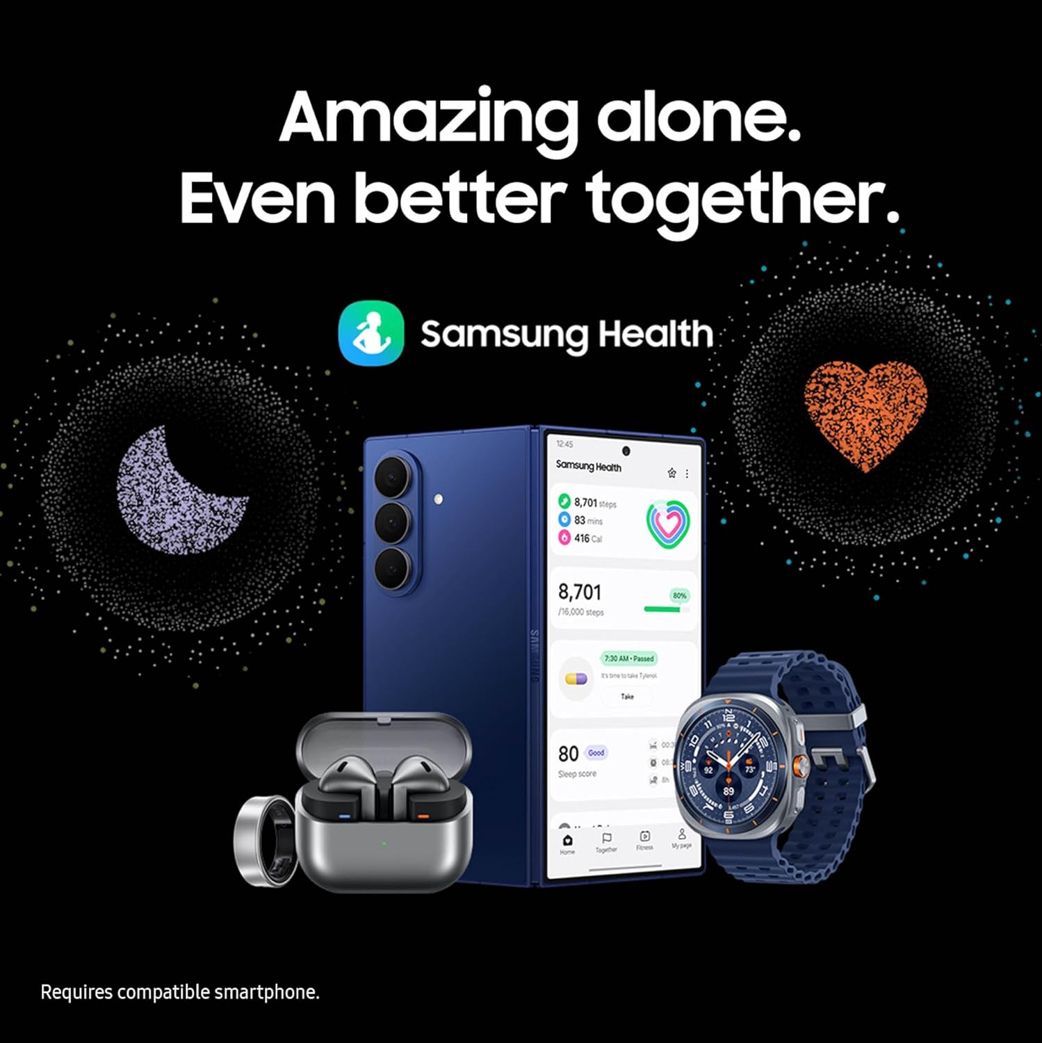 Samsung Galaxy Watch Ultra (2025) 47mm LTE Smartwatch, Titanium Casing, Advanced Sleep Coaching, Running Coach, Energy Score, Heart Rate Tracking, GPS, Titanium White (Renewed)